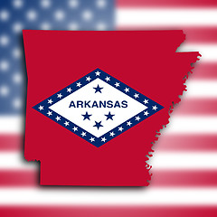 Image showing Map of Arkansas