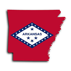 Image showing Map of Arkansas