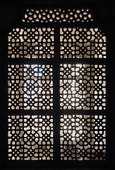 Image showing ornament lattice window in india