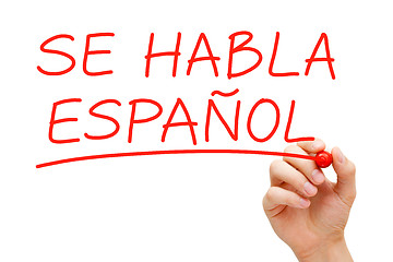 Image showing Se Habla Espanol