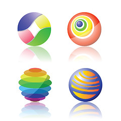 Image showing isolated color spheres