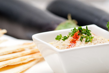 Image showing moutabal baba ghanoush eggplant dip