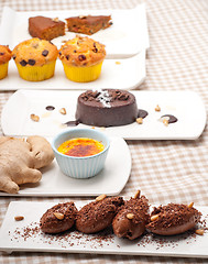 Image showing group of various dessert cake 