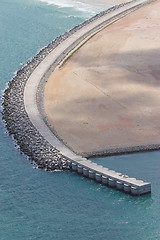 Image showing harbour wall