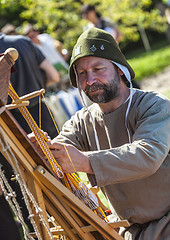 Image showing Portrait of a Medieval Leatherworker