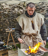 Image showing Portrait of a Blacksmith