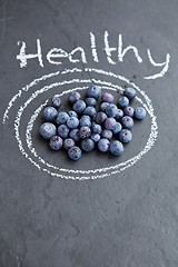 Image showing Healthy blueberries