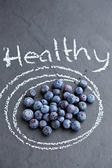 Image showing Healthy blueberries