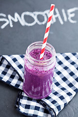 Image showing Blueberry smoothie