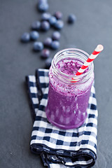 Image showing Blueberry smoothie