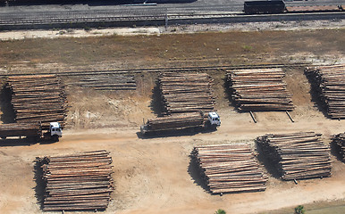 Image showing lumber yard