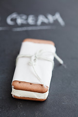 Image showing Ice cream biscuits