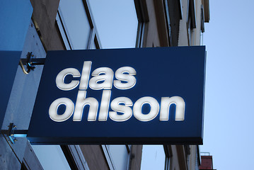 Image showing Clas Ohlson sign