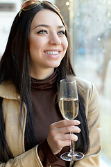 Image showing Beautiful cheerful woman