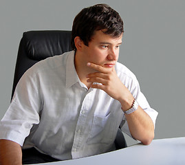 Image showing Man in his office