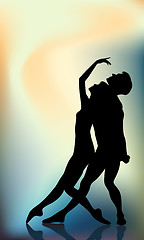 Image showing Couple of a ballet dancers 