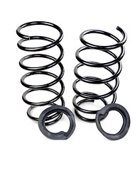 Image showing Set of two car springs and rubber spacers