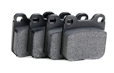 Image showing brake pads closeup on white background