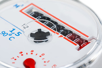 Image showing macro shot of a water meter