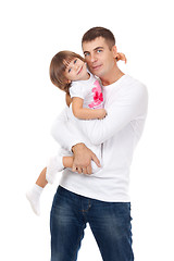 Image showing Happy man and his daughter