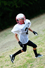 Image showing Young football receiver