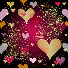 Image showing Seamless valentine pattern