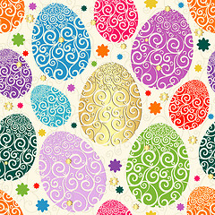 Image showing Easter seamless pattern 