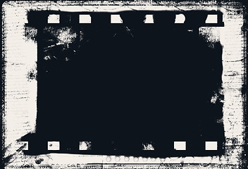 Image showing Grunge film frame with space for text or image