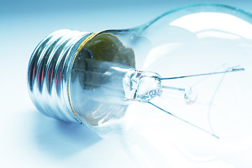 Image showing A macro shot of a lightbulb