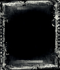 Image showing Grunge film frame with space for text or image