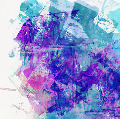 Image showing Abstract mixed media background or texture