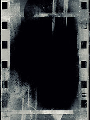 Image showing Grunge film frame with space for text or image