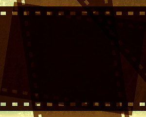 Image showing Grunge film frame with space for text or image