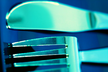 Image showing Knife and fork