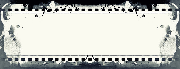 Image showing Grunge film frame with space for text or image