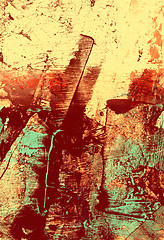 Image showing Abstract mixed media background or texture