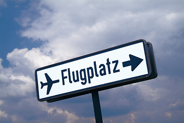 Image showing sign airport