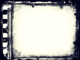 Image showing Grunge film frame with space for text or image