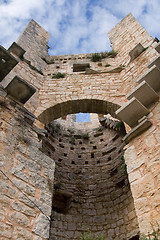 Image showing Tower of a old mediaval castle