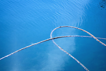 Image showing Rope on the water background