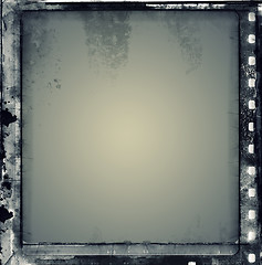 Image showing Grunge film frame with space for text or image