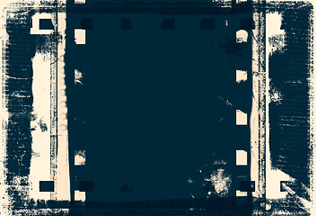 Image showing Grunge film frame with space for text or image