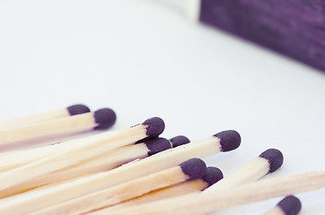 Image showing Box of matches , retro toned