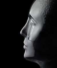 Image showing glass head profile