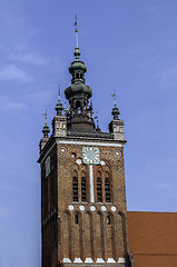Image showing Clock Tower, Gdansk, Poland.