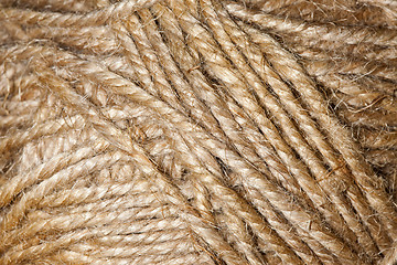 Image showing brown weave threads