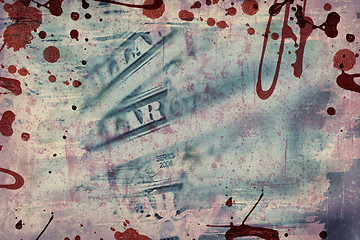 Image showing US dollars background , artistic processed and toned photo