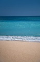 Image showing Beautiful surfing sand beach