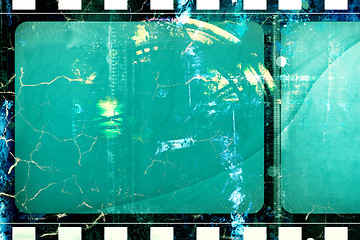 Image showing Grunge film frame with space for your text or image