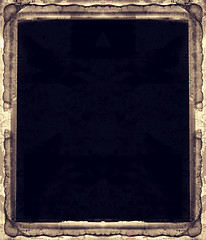 Image showing Grunge retro style abstract textured frame for your projects